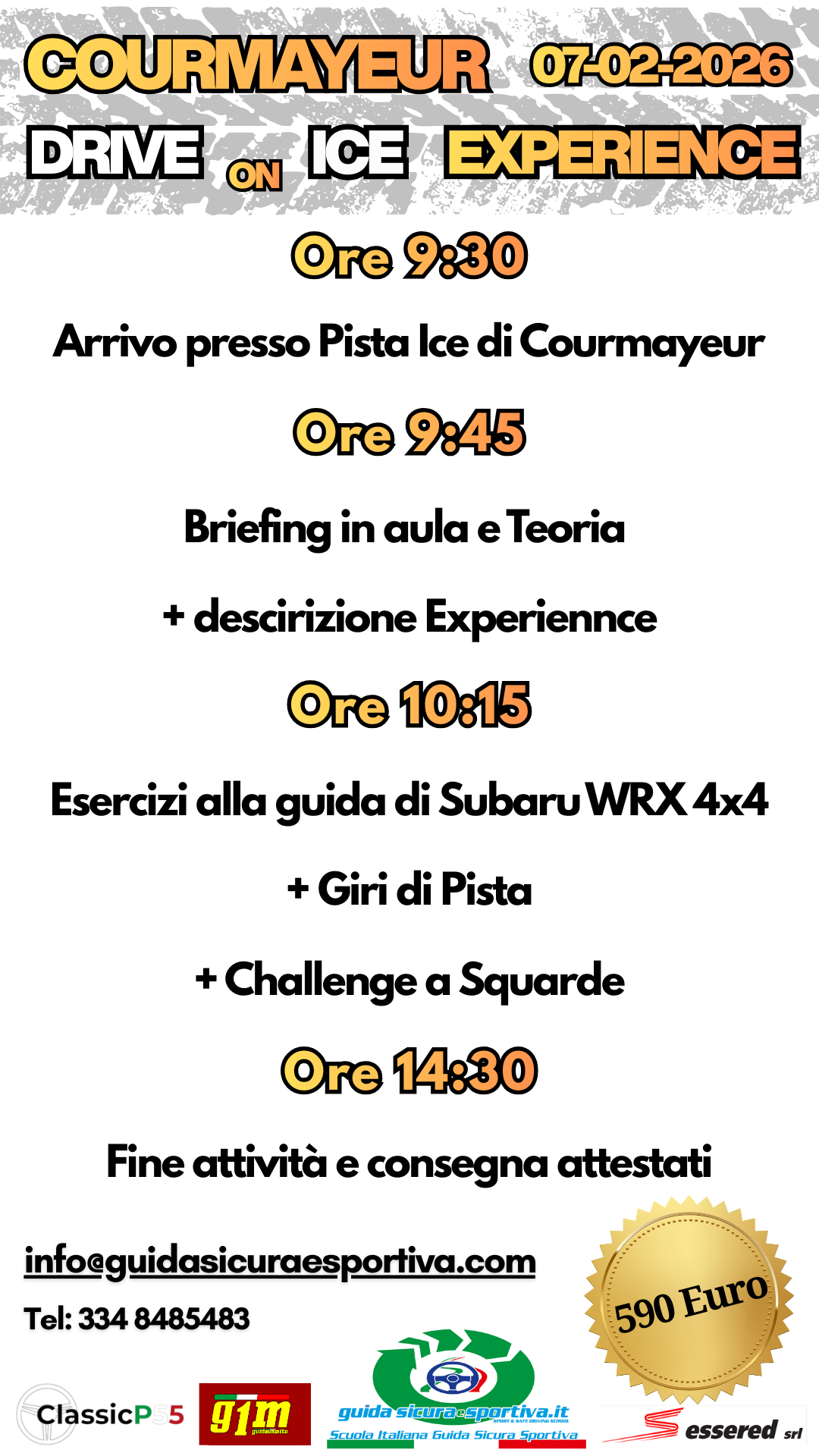 Corso guida sulla Neve Subaru